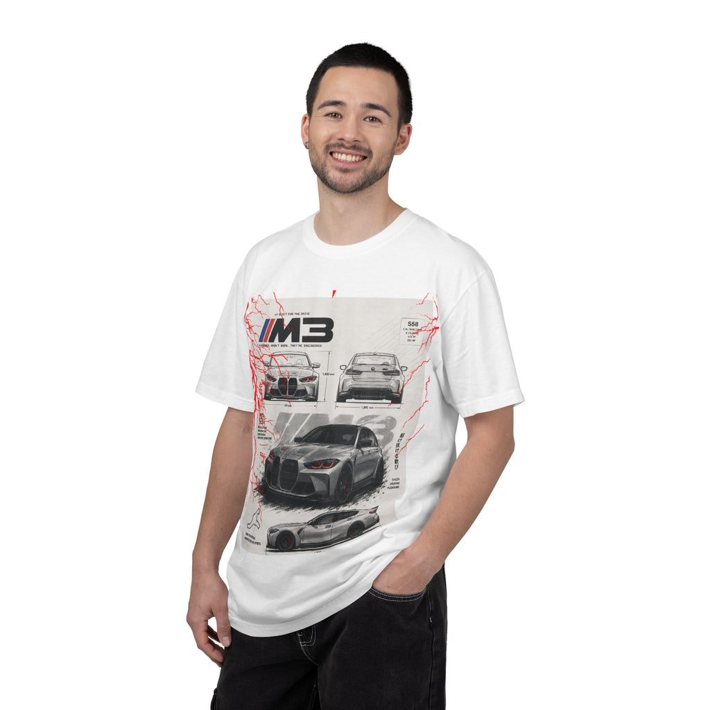 BMW M3 Blueprint T-Shirt — Automotive Sketch Racing Tee